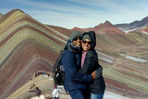 Rainbow Mountain hela dagen