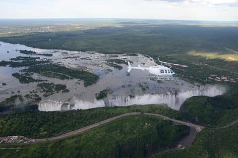 25 minuters naturskön helikopterflygning ovanför Victoriafallen-Zimbabwe