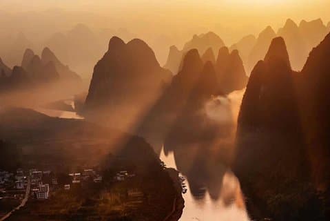 Ganztägige Yangshuo Sonnenaufgangs- und Li-River-Kreuzfahrt mit der 3-Sterne-Bootstour