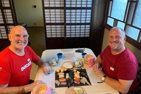 View of Mt. Fuji is good! Sushi making experience class