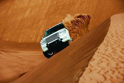 Dubai Desert Dune e Camel Riding Safari con cena barbecue