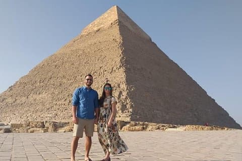 Egyptian Museum and Pyramids of Giza with Sphinx included lunch with Camel Ride