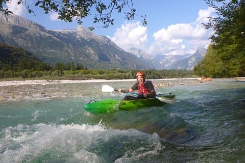 Guidet Sit on Top Kajaktur på Soca River
