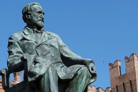 Giuseppe Verdi and Culatello di Zibello in Parma hillside