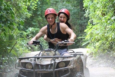 Combo 3x1 ATV's, (shared) Zipline & Cenote from Playa del Carmen