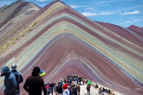 Clássico dia inteiro em Rainbow Mountain e Red Valley (grupo compartilhado)