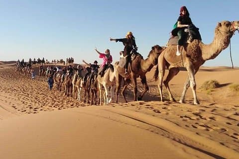 Sahara-Wüste über Nacht von Fes nach Fes (kleine Gruppe)