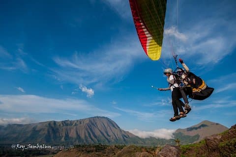 Bestes Tandem-Gleitschirmfliegen in Sembalun Lombok