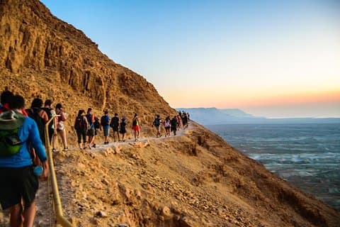 Mer Morte, Masada au lever du soleil et Ein Gedi au départ de Jérusalem