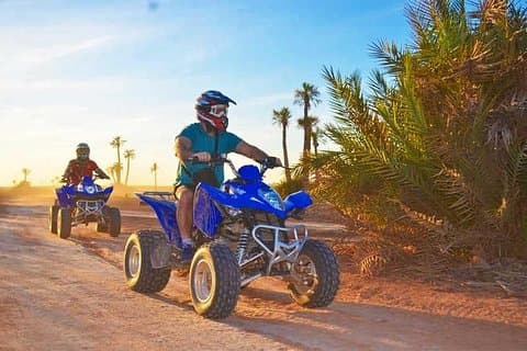ATV Quad biking Marrakech desert palmgrove