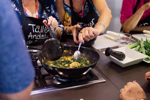 Spansk matlagningskurs och middag i Sevilla