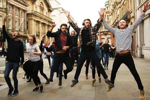Een Silent Disco-avontuur in Newcastle