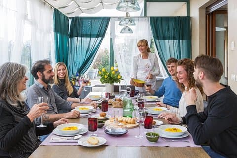 Cesarine: cena típica y demostración de cocina en la casa de un local en Milán