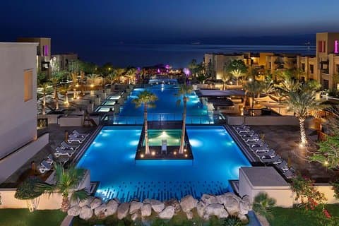 Day use with Lunch at a Dead Sea Resort Private transportation
