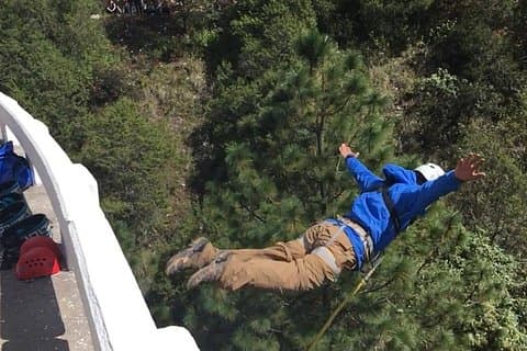 jumping bungee jumping + magical town of San Joaquin + cave the herrera