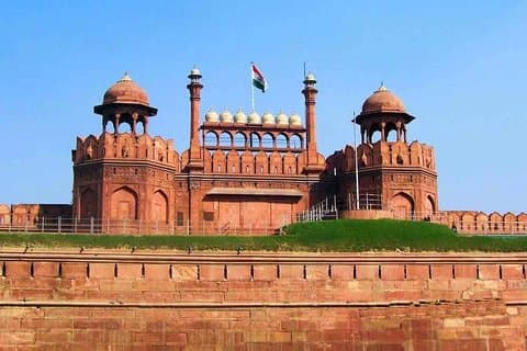 Gamle Delhi-tempelet, kryddermarked med mat