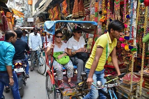Gammal Delhi-vandring med Rickshaw-tur