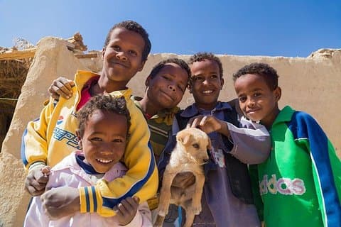 Visite du village d'Assouan Nubian en voilier de Felucca