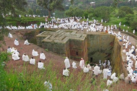 Visite guidée des églises rupestres de Lalibela