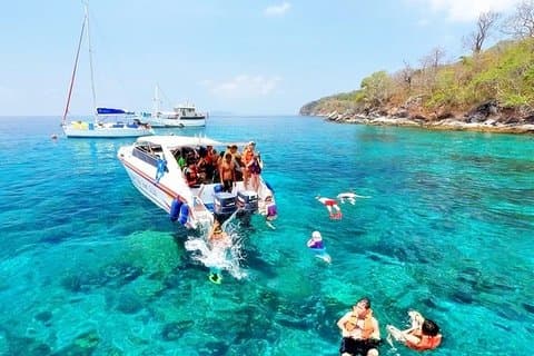 Speed Boat Private Sunset Snorkeling and sightseeing from Samui