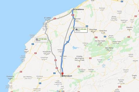 Casablanca to Marrakech