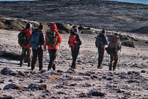 8 dias Kilimanjaro Lemosho detalhes da rota