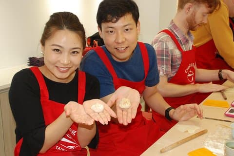 Xiao lång bao, fläsk tjock soppa, Bubble mjölk te. (Taiwan Matlagningskurs)-B