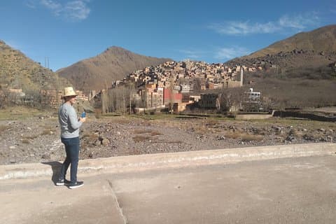 Nuit dans un village berbère au coeur des montagnes de l'Atlas