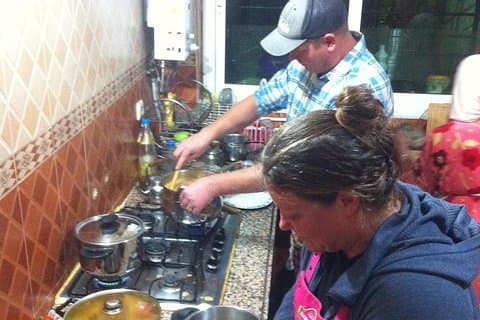 Traditionell lokal marockansk hemskock