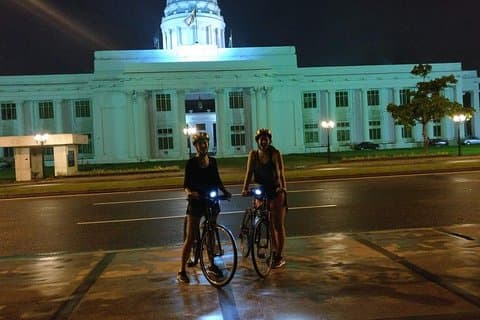 Tour de nuit à vélo dans la ville de Colombo