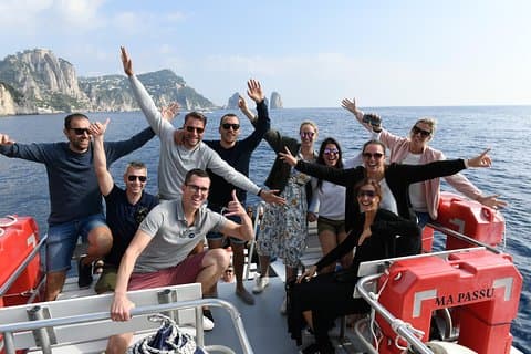 Capri Boat & Land Tour fra Sorrento med Limoncello Tasting