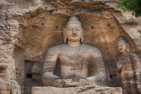 Beijing Bullet Train to Datong Yungang Grottoes & Nine Dragon Screen Day Tour