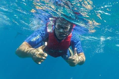 Kajakkpadling og snorkling