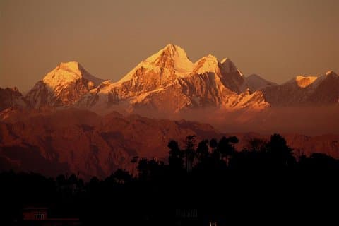 Morning Mountain view från Nagarkot, Bhaktapur och Changu Narayan sightseeing