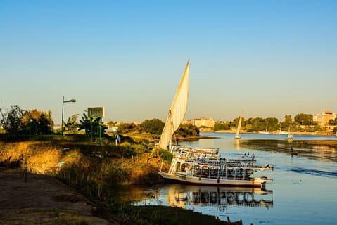 Nyd Felucca Ride i Aswan