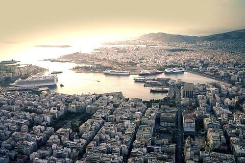 Piraeus hamn till Aten flygplats