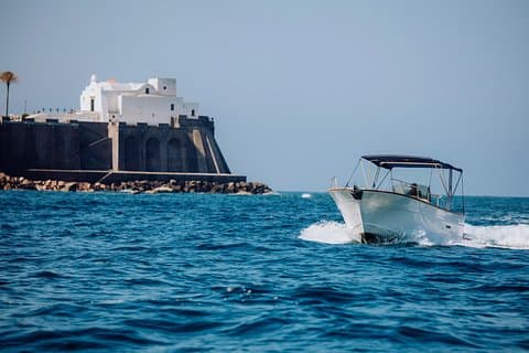 Excursion en bateau sur l'île d'Ischia avec goitre 7,50 mètres