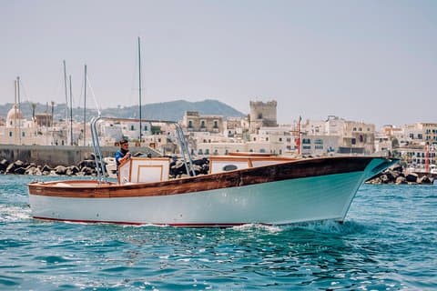 Boat tour of the island of Ischia with a typical Ischia 10-metre launch full day