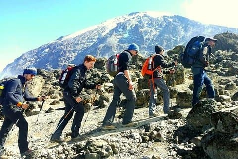 Mt. Escalada Kilimanjaro, rota de 7 dias Machame