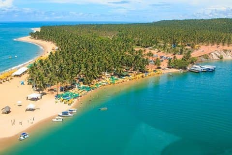 Costa meridionale (francese o Barra de São Miguel e Gunga) (tour GTE)