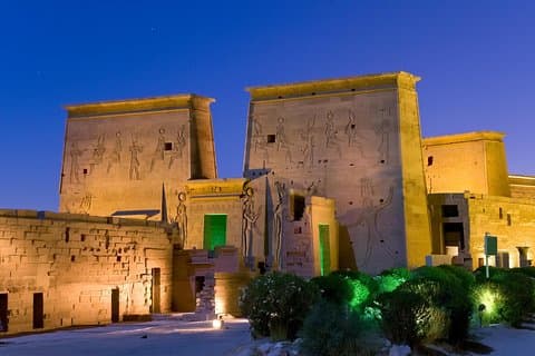 Show de luz y sonido en el templo de Philae