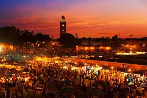 Marrakech de noche