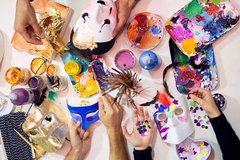 Workshop maskermaken in het hart van Venetië