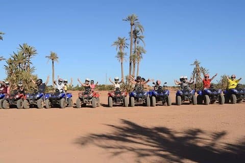 Quadtocht door de palmbossen van Marrakech