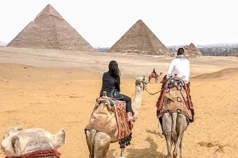 Camel Tour Around The Great Pyramids of Giza