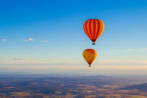 Gold Coast-Heißluftballon + Weingut-Frühstück + Rücktransfer