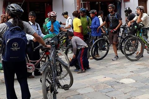Kathmandu Cycling Tour - En dag
