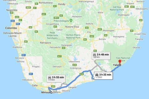 Mirissa City till Yala City Privatöverföring