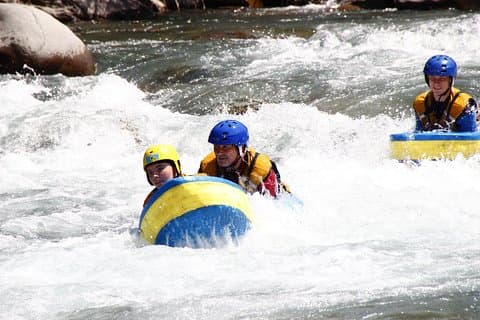 Whitewater svømming (hydrospeed) på Ubaye