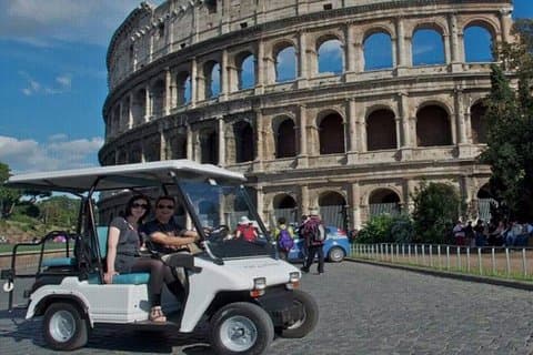 Private Rome Full-Day Tour by Golf Cart +Colosseum & Roman Forum